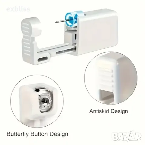 Пистолет за пробиване на уши, нос и устни, снимка 4 - Други - 49740872