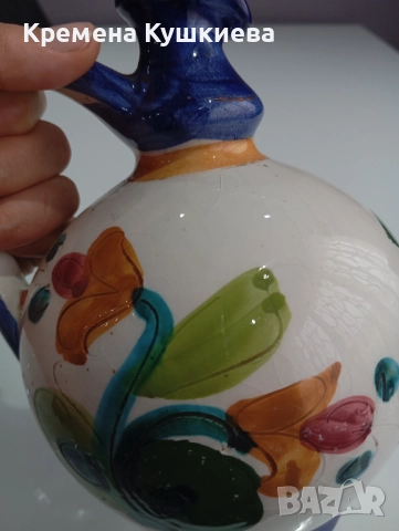 стара керамична кана, снимка 8 - Други - 52456355