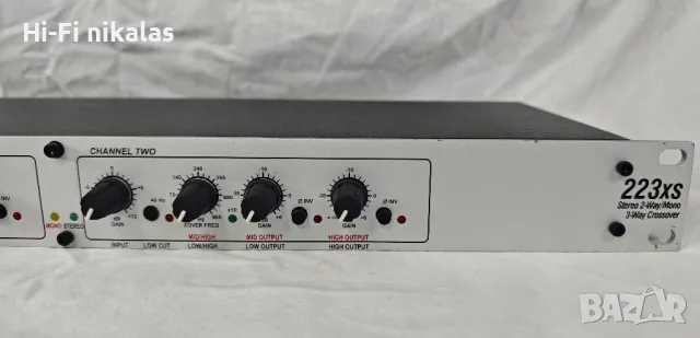 стерео кросоувър DBX 223xs, снимка 3 - Ресийвъри, усилватели, смесителни пултове - 50216218