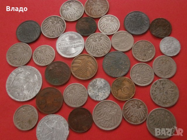 Лот стари не поватрящи се германски монети , снимка 7 - Нумизматика и бонистика - 44259436