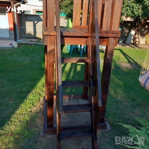 Детска къщичка с пързалка и люлка , снимка 6 - Градински мебели, декорация  - 51265983