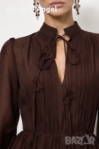 АVIN Рокля Burgundy Chocolate, снимка 3 - Рокли - 55852750