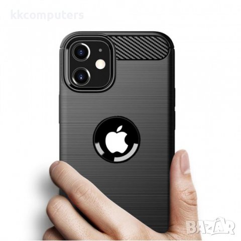 Силиконов кейс MBX Carbon, За iPhone 11 Pro (5.8), Черен, снимка 2 - Калъфи, кейсове - 37817183