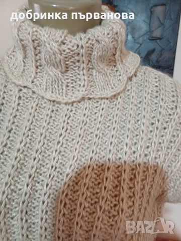 Ръчно плетиво, снимка 2 - Блузи с дълъг ръкав и пуловери - 52406409