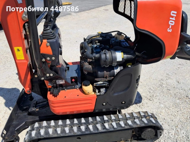 Употребяван верижен багер Kubota U10-3, снимка 10 - Индустриална техника - 53275302