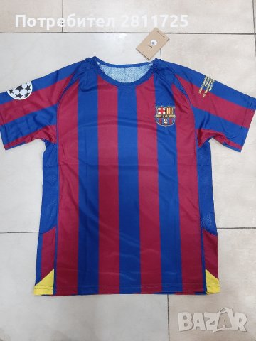 Тениска Роналдиньо Барселона ретро легенди , снимка 3 - Футбол - 44573118