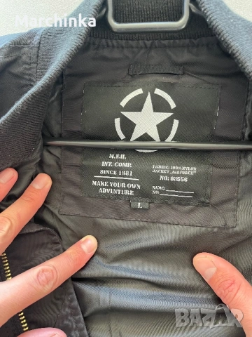 Бомбър яке L , снимка 3 - Якета - 54316711