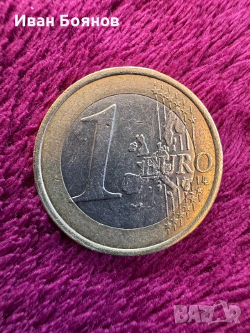 Рядка Монета 1 Евро 1999г.Франция…., снимка 2 - Други ценни предмети - 53220738