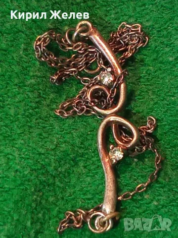 Старо АР НУВО СТИЛ СРЕБЪРНО КОЛИЕ СРЕБРО 950 с ЮВЕЛИРНО ФАСЕТИРАНИ ИСКРЯЩИ ЦИРКОНИ 49369, снимка 17 - Антикварни и старинни предмети - 48901263