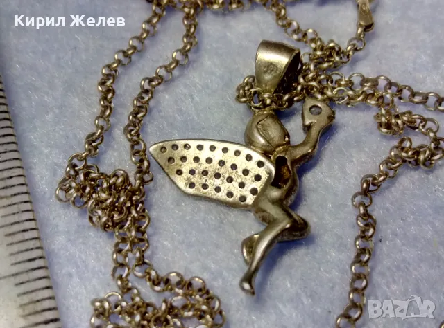 СРЕБЪРНА ФЕЯ ДЪРЖИ СКЪПОЦЕНЕН КАМЪК Арт ПЕНДАНТ с ФИНА СРЕБЪРНА ВЕРИЖКА - СРЕБРО 925 с ЦИРКОН 49778, снимка 9 - Колиета, медальони, синджири - 50416539