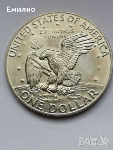 Usa Един Долар 1974-S PROOF CLAD UNC , снимка 4 - Нумизматика и бонистика - 29265227