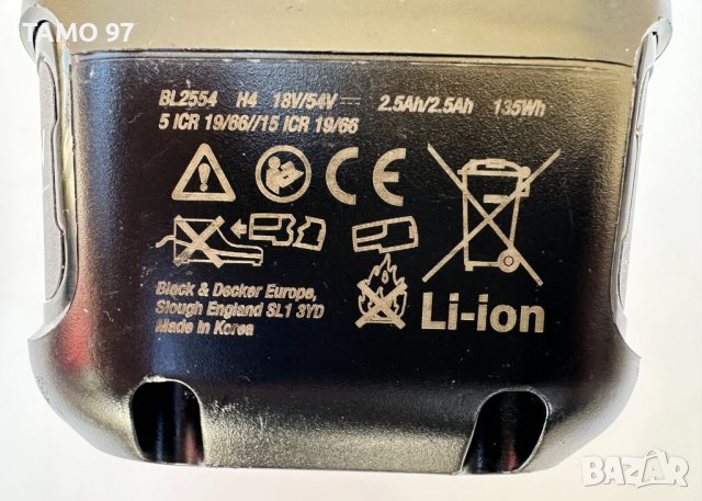 Black Decker BL2554 - Мощна акумулаторна батерия 18V/54V, снимка 4 - Други инструменти - 42672110
