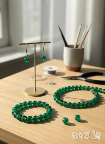 Стъклени Мъниста за Бижута 10мм 8мм 6 мм 4мм J266, снимка 7 - Други - 52480184