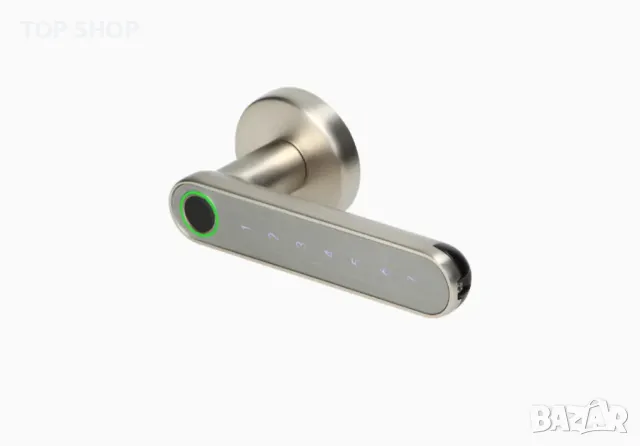 Комбинирана дръжка за врата със сензорна клавиатура смарт функция BT, четец на пръстови отпечатъци, снимка 6 - Входни врати - 48934693