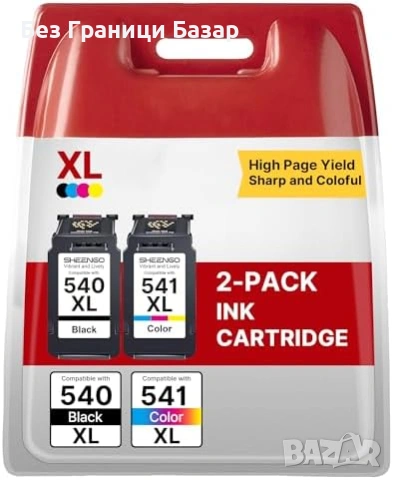 Нови Мастилени касети PG-540XL CL-541XL за Canon Pixma 2 броя черна и цветна