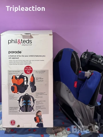Туристическа раница Phil &Teds, като нова Самар за носене на бебе / дете , снимка 7 - Кенгура и ранички - 51328582