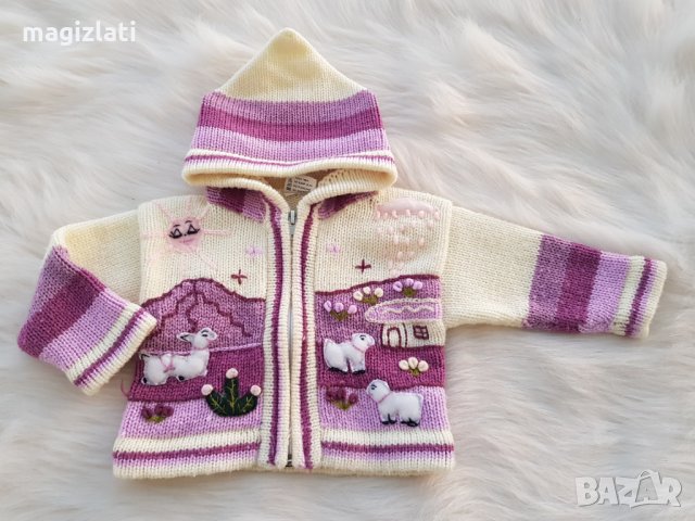 Жилетка за момиче 68-74см., снимка 4 - Жилетки и елечета за бебе - 30584959