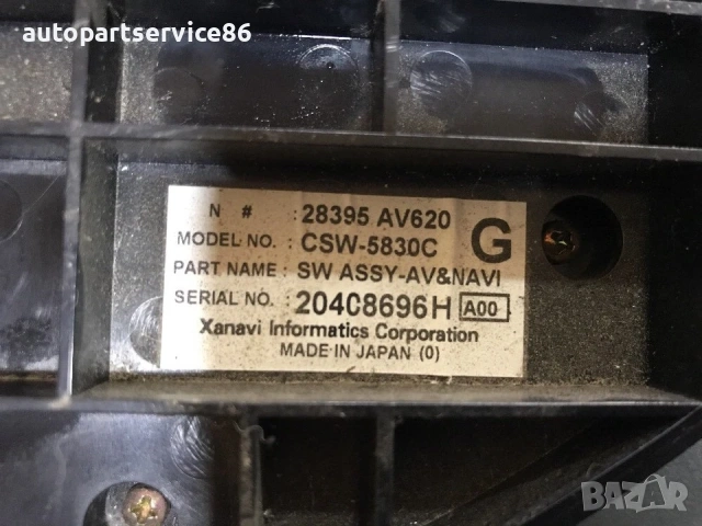 Климатроник / панел за парно и радио AC за Nissan Primera P12 (2004) 28395AV620, снимка 3 - Части - 54328280