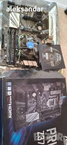 Продавам комплект дъно с процесор Asus Prime Z370-A + i7 8700 , снимка 2 - Дънни платки - 51623080