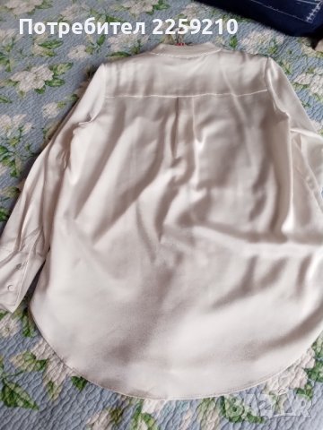 H&M Блуза от тъкана материя с трапецовидна кройка. Нова, снимка 4 - Блузи с дълъг ръкав и пуловери - 36892079
