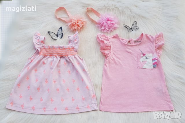 Тениска и туника Carter's 12-18 месеца, снимка 4 - Бебешки блузки - 33720976