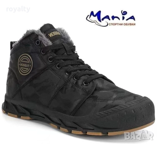 Мъжки топли боти с връзки, снимка 2 - Мъжки боти - 52122715