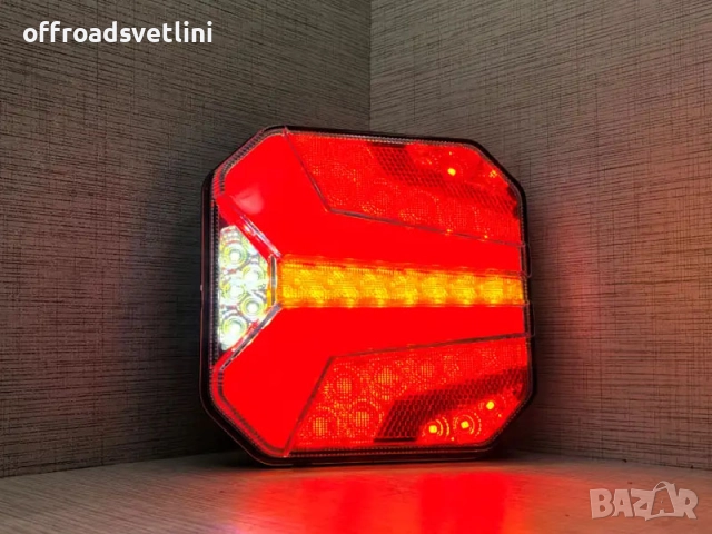 LED стопове DARK – комплект 2 броя с динамичен мигач, черен корпус, снимка 4 - Аксесоари и консумативи - 52471689