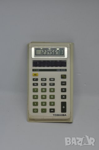 Соларен калкулатор Toshiba HB-103, снимка 1 - Друга електроника - 37683438