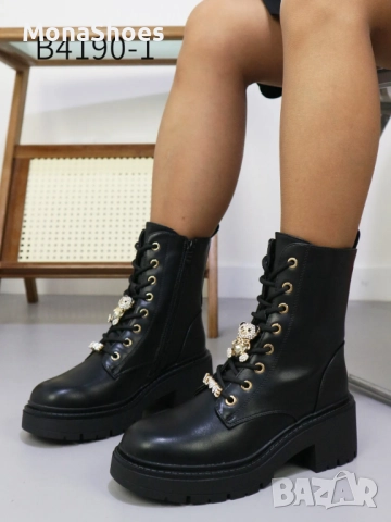 Дамски боти код 4190, снимка 6 - Дамски боти - 51905954