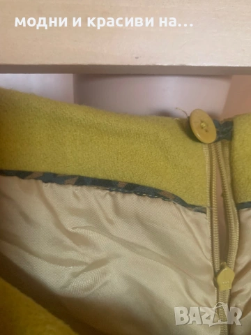 Пола  MARC O'POLO цвят горчица ( вълна), размер 42(L), снимка 6 - Поли - 53141819