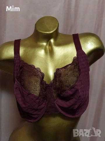 М&S 90G Сутиен за едра дама цвят бордо