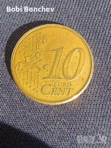 Рядка монета от Нидерландия 10 cent 1999г!, снимка 2 - Нумизматика и бонистика - 54104768