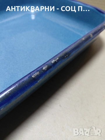 Соц Стара Емалйрана Тава. НОМЕР 218., снимка 4 - Антикварни и старинни предмети - 54347573