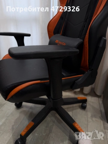 Canyon - CND-SGCH4, черен/оранжев, снимка 6 - Столове - 53933748