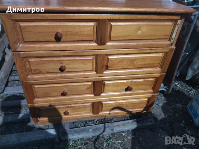 Дървено шкафче масив скрин и витрина, снимка 11 - Шкафове - 55805532