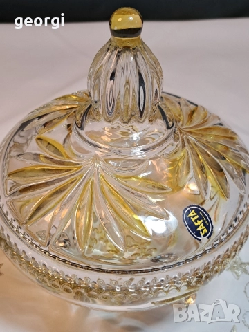 испанска бонбониера Safta от двуцветно стъкло 28/6, снимка 3 - Аксесоари за кухня - 52004989