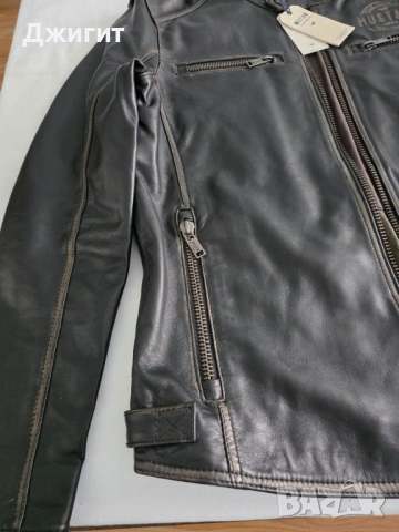Мъжко кожено яке Mustang Size M чисто ново, снимка 2 - Якета - 54320944