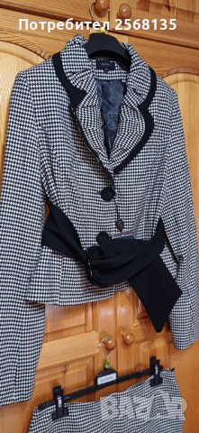 Разкошен Костюм на SALKIM в "пипит" с Декорации ! НОВ!, снимка 6 - Костюми - 44181313