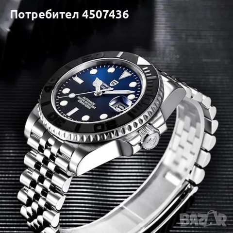 PAGANI DESIGN YACHTMASTER автоматичен часовник с механизъм SEIKO NH34, стъкло сапфир, водоустойчив, снимка 3 - Мъжки - 51195749