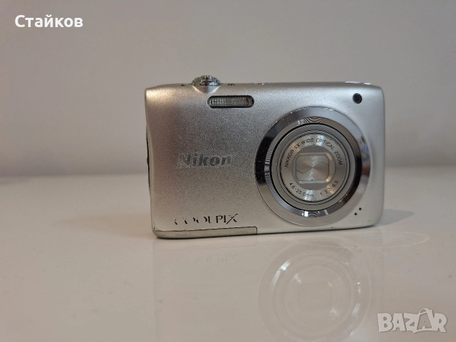 фотоапарат Nikon COOLPIX A100, 20.1 MP, Светло сив, снимка 8 - Фотоапарати - 53146802