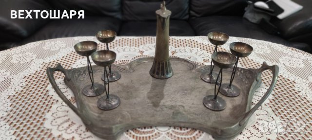 Старинен Посребрен Немски Сервиз WMF, снимка 8 - Антикварни и старинни предмети - 38470697