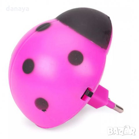 534 Детска нощна лед лампа за стена Калинка Лампа за контакт с копче 0.5W, снимка 6 - Лампи за стена - 32130051