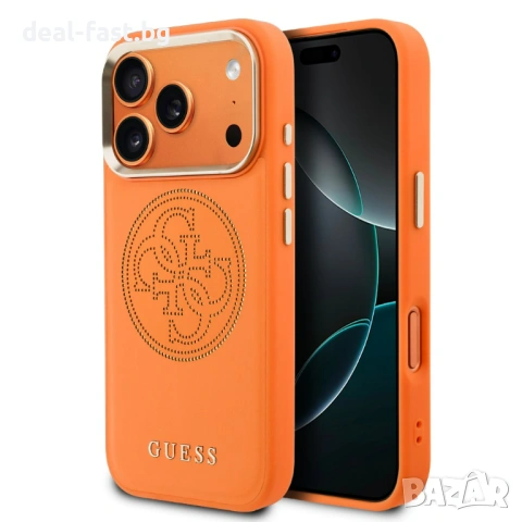 GUESS Калъф Кейс Magsafe за iPhone 17 Pro / Orange / Оригинал /
