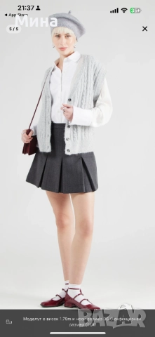 Дамска пола от вълна, снимка 5 - Поли - 51556004