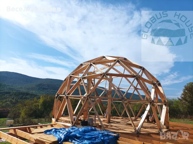 Tiny Domes: Геодезически Куполи за Глемпинг, Студио или Офис в Двора, снимка 5 - Други - 41140910