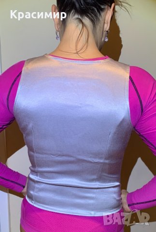 Дамско Елече сребристо ELLY, снимка 2 - Елеци - 31321644