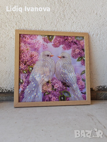 Готов частично облепен диамантен гоблен , снимка 2 - Гоблени - 54145992