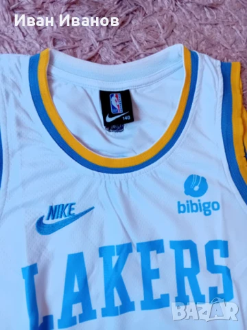 Чисто нов оригинален детски екип на Лос Анджелис Лейкърс-ЛеБрон Джеймс , снимка 4 - Баскетбол - 50663274