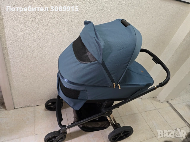 Бебешка количка Espiro Miloo Unique Saphir 2в1, снимка 7 - Детски колички - 54353600