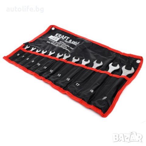 Комплект 12бр. комбинирани звездогаечни ключове 6-22mm, снимка 6 - Ключове - 40744089